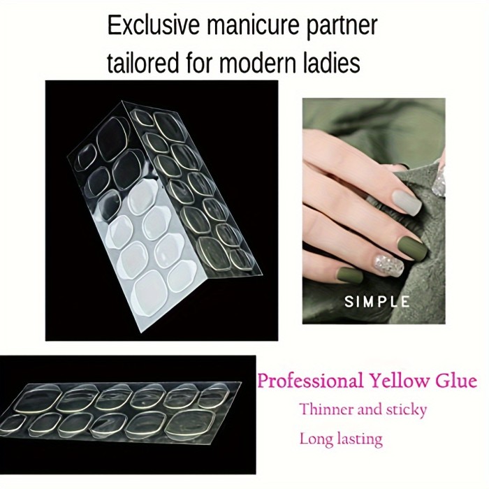 24pcs Elegant White Gradient Coffin Press-On Nails Set with Jelly Adhesive & Nail File - Glossy Finish, Long Square Shape for Hands and Feet Care, European And American, Simple White, Coffin Nails, Gradient, Jelly Gel, File