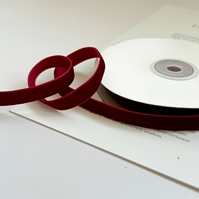 Velvet Ribbon for Gift Wrapping, Bow Making, Christmas Decoration,New Year'S Gift- 9.4 Yards Single Face Satin Polyester Fabric Ribbon Trim in DIY Bow Accessories, Happy Valentine'S Day Valentine'S