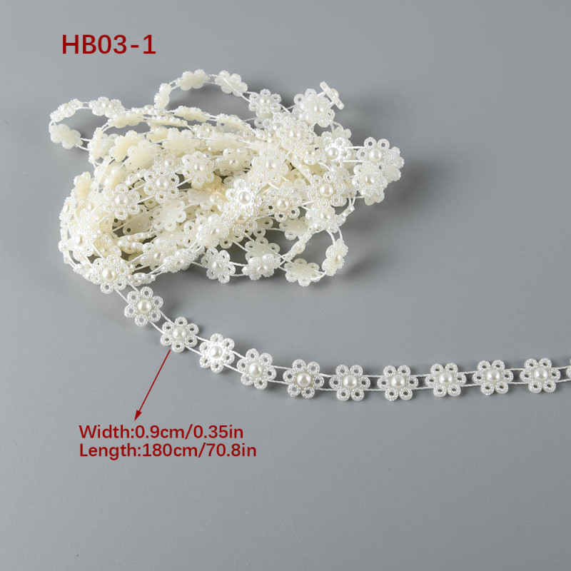 70.8in Length ABS Flatback Imitation Pearl Beads Chain Sewing Trim Cake Decoration Makeup And Wedding Arrangements Party Home Decor DIY Birthday Party Decoration Ornaments