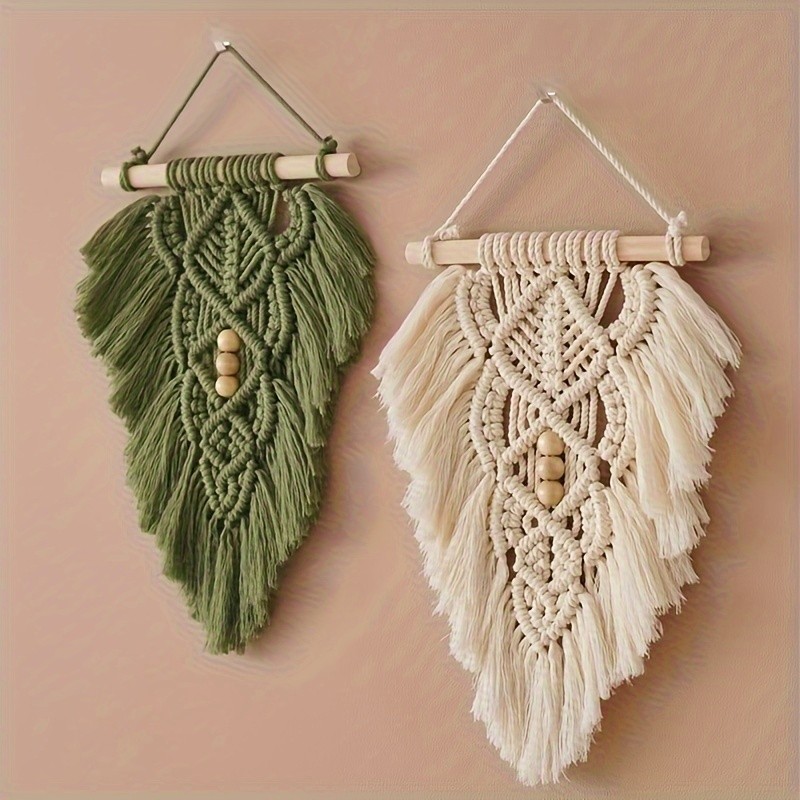 2pcs Handmade Lace Bohemian Wall Hanging for Room Decoration, Housewarming, Home Gifts, Bedroom and Bohemian Decoration
