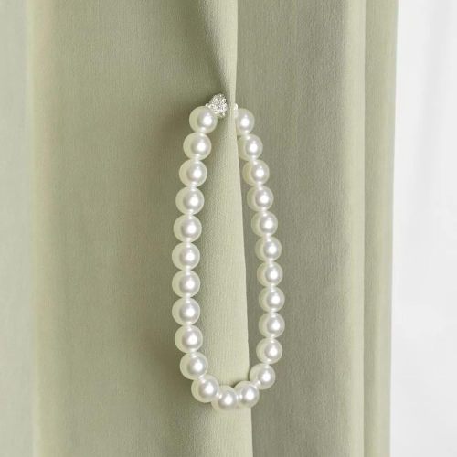 Classics Pearl Magnetic Curtain Tiebacks, Pearl Ball Home Curtain Buckle, The Most Elegant Convenien Tie Backs.Pearl Curtain Buckle for Home, Office, Window Decoration