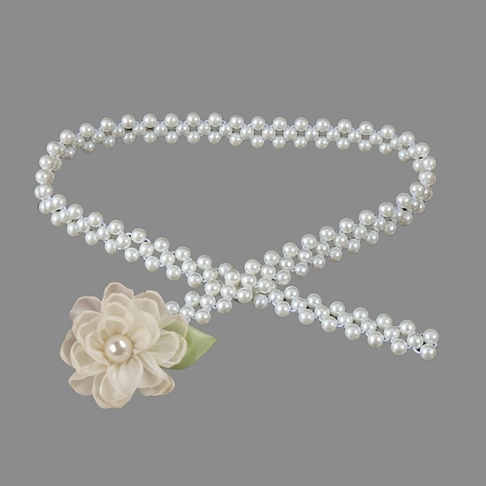 2pcs Boho Style Polyester Curtain Tiebacks, Multicolor Floral and Bead Design, No-Tie Window Drapery Accessories for Living Room and Bedroom