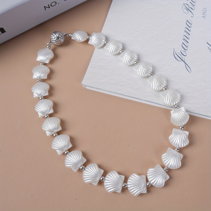 Boho Chic Rose & Shell-Shaped Curtain Tiebacks - Elegant Magnetic Holdbacks For Bedroom And Living Room Decor