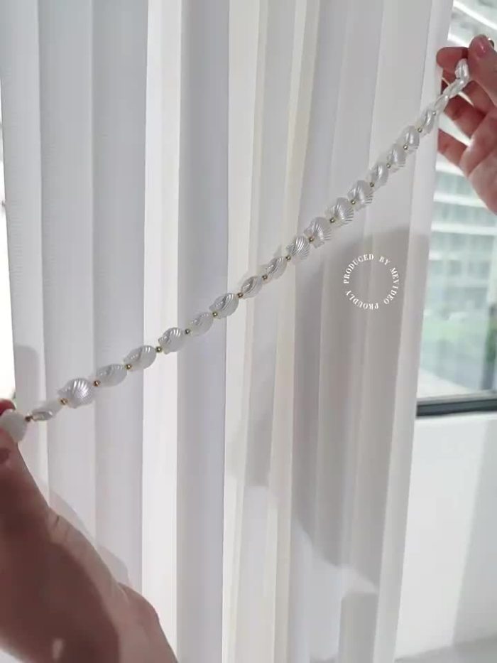 Boho Chic Rose & Shell-Shaped Curtain Tiebacks - Elegant Magnetic Holdbacks For Bedroom And Living Room Decor