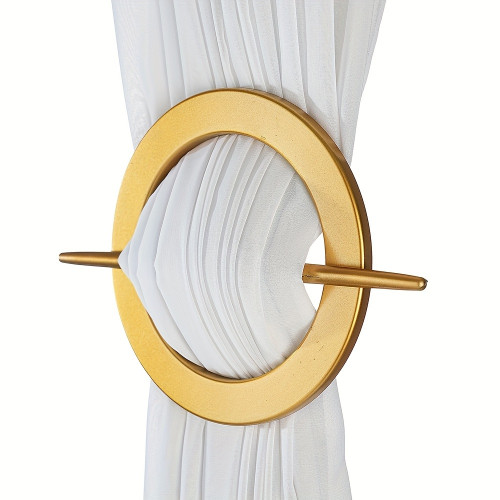 Elegant Retro Style Curtain Tie, 2-piece Set - Decorative Plastic Fixator, Suitable For Living Room, Bedroom, Office Decoration