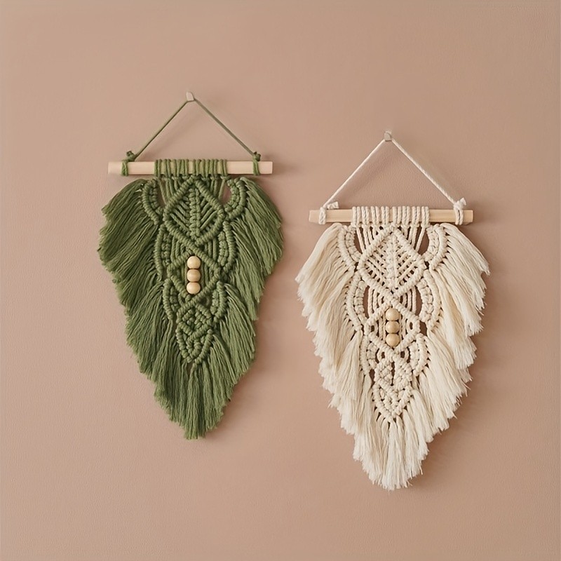 2pcs Handmade Lace Bohemian Wall Hanging for Room Decoration, Housewarming, Home Gifts, Bedroom and Bohemian Decoration