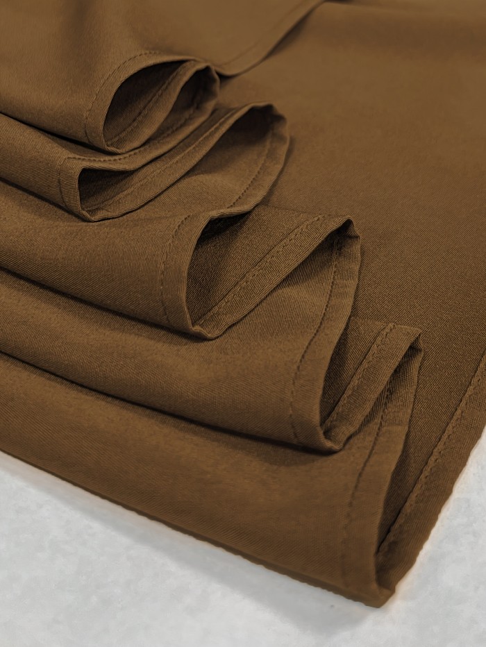 Elegant High-Waisted A-Line Skirt with Tie Back and Bow Detail, 100% Polyester Solid Color Long Length Fashion Skirt for Spring\u002FSummer\u002FFall, Spring Fashion Skirt|Minimalist Long Skirt|Glossy Polyester