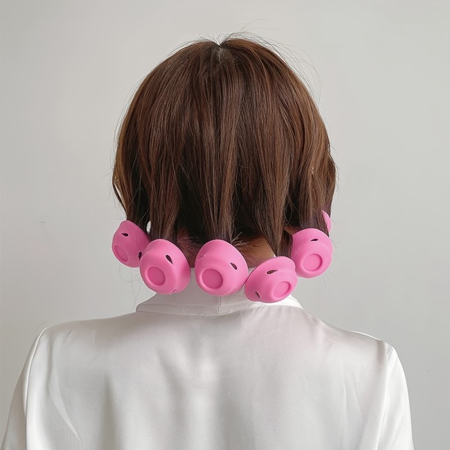 10pcs Heatless Hair Curler Set for All Hair Types - No Heat Curlers for Styling & Perming, Perfect Christmas Gift