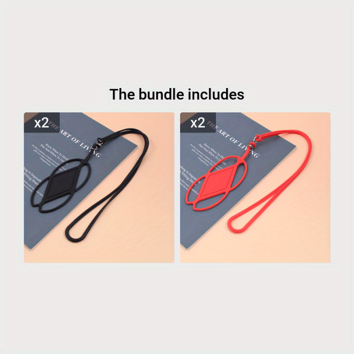 Universal Silicone Phone Lanyard - Comfortable Neck Strap, Adjustable & Durable - Fits Most Smartphones for Daily Convenience & Accessibility