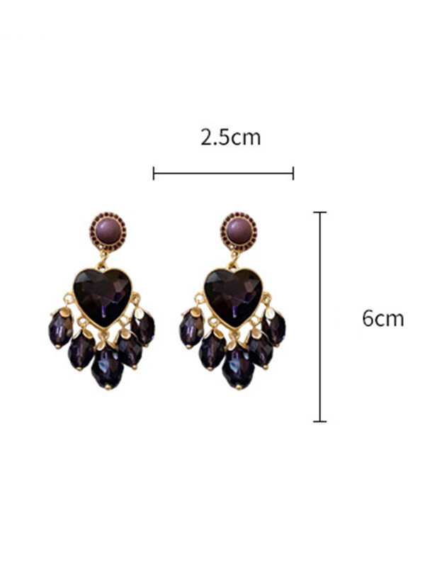Geometric Tasseled Drop Earrings