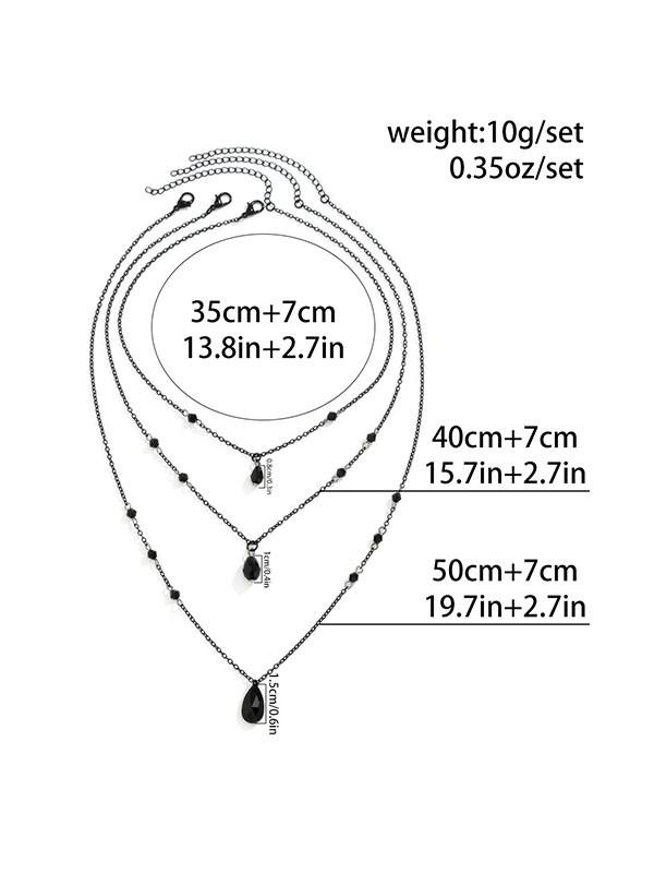 Geometric Layered Necklaces Accessories