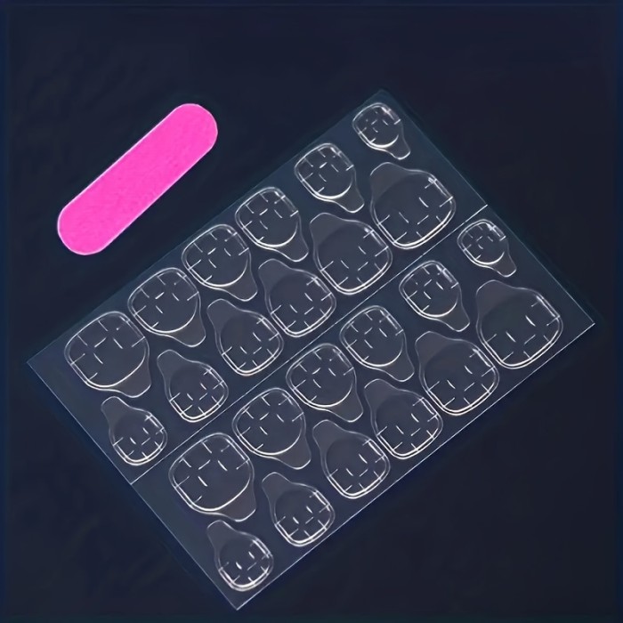 24pcs of Colorful Almond-Shaped Press-On Nails with Full Coverage, Suitable for Women.