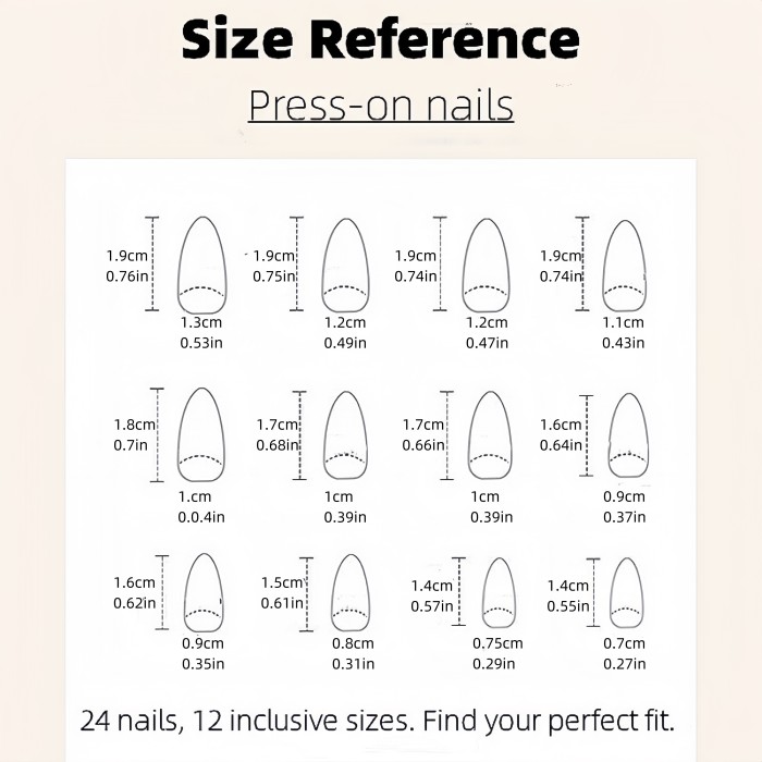 24pcs Luxury Almond Shaped Nails 24pcs Luxury Almond Shaped Long Press-On Nails Set, Mixed Color System with Golden 3D Stripe and Floral Design, Glossy Finish, Includes Jelly Glue and Nail File for Women and Girls Daily Wear