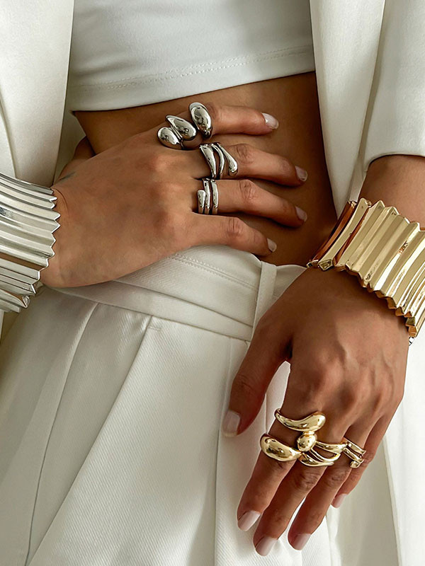 Geometric Solid Color Bracelet Accessories