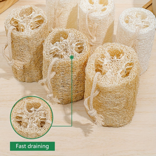 5-Pack Natural Loofah Sponges - Luxurious Exfoliating Scrub for Soft Skin, Revitalizing Body Massage, & Gentle Dishwashing - Multipurpose Cleaning Duo