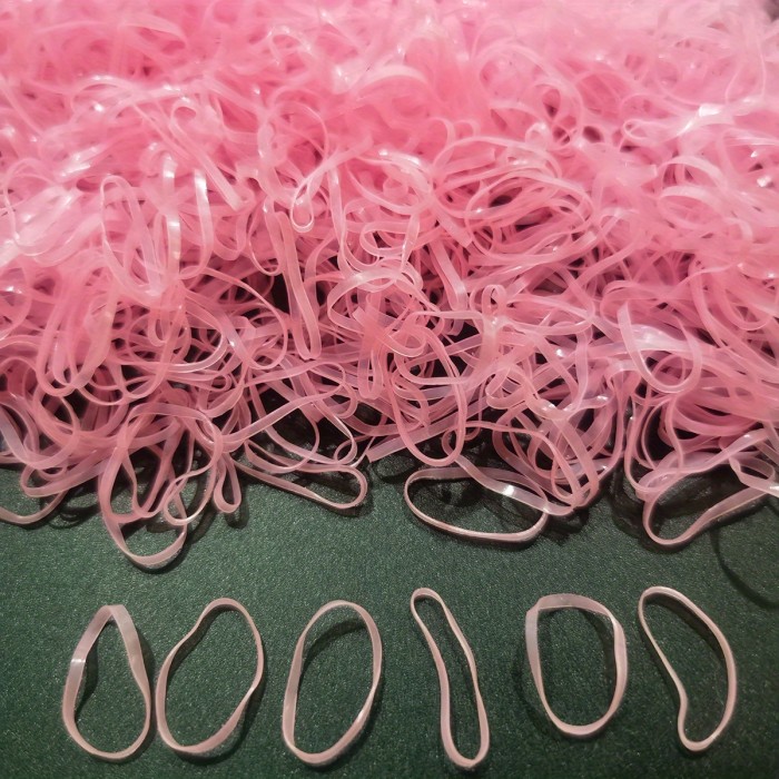 1000pcs Clear Elastic Hair Rubber Bands Transparent Mini Hair Ties Small Stretch Hair Bands For Women