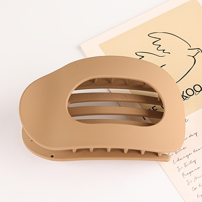 3pcs Elegant Acrylic Hair Clips Set - Solid Color, Strong Grip, Flexible Teeth, Comfortable Curved Design, Fashionable and Versatile Hair Accessories for Teens, Perfect for Daily Wear, Christmas, Valentine'S Day, Campus Events