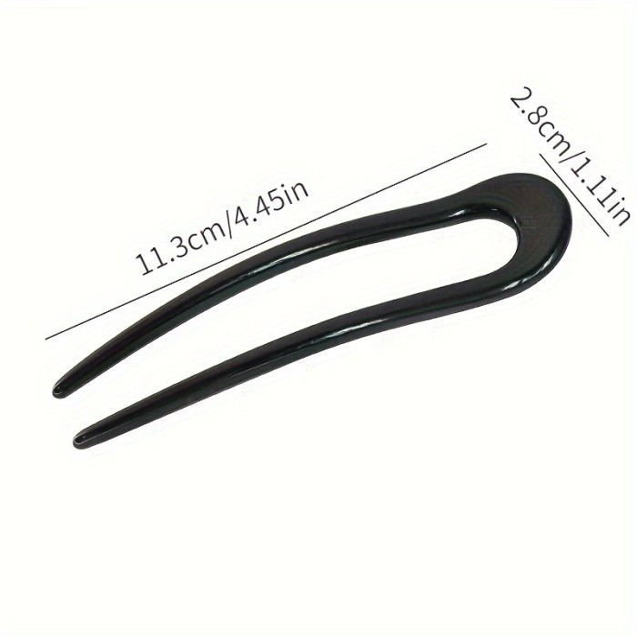 5pcs U Shape Classic Hairpins, Versatile Boho Style Women Girls Hair Accessories for Casual Leisure, Gift Photo Props