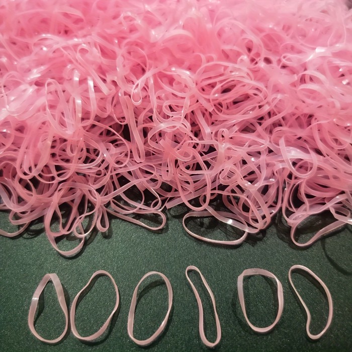1000pcs Clear Elastic Hair Rubber Bands Transparent Mini Hair Ties Small Stretch Hair Bands For Women