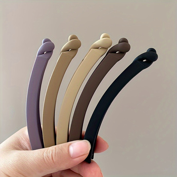 14+ Resin Hair Clip Set - Non-Slip Banana Clips, Elegant Minimalist Design, Solid Matte Colors, Retro-Inspired, Functional Fashion Hair Accessories for Birthday Gift (Multiple Pieces)