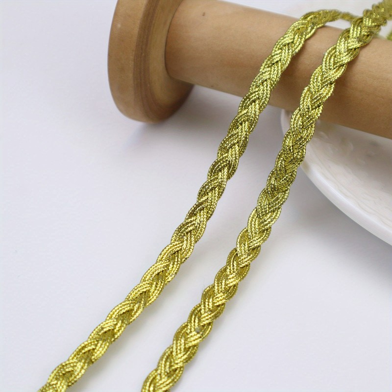 6 Yards Scalloped Edge Braid Gimp Trim - Braided Cord Rick Rack Trim for Sewing, Pillows, and Home Curtains