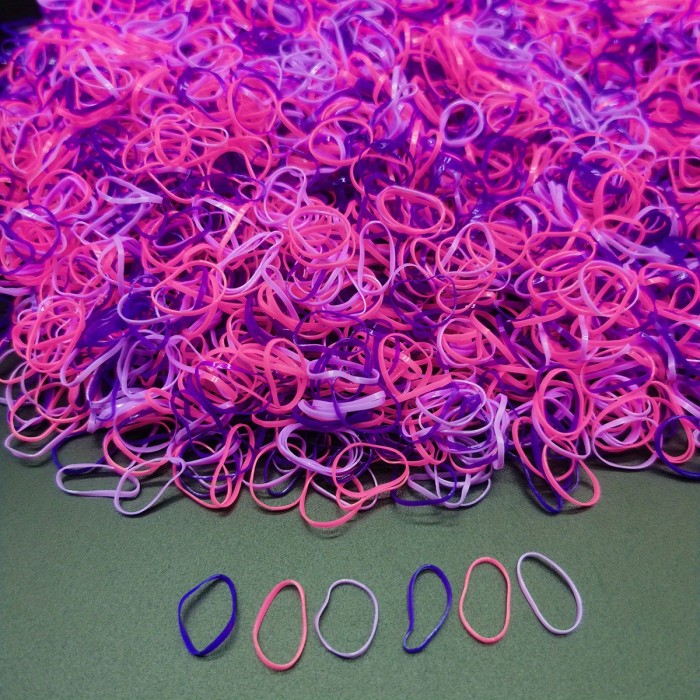 1000pcs Clear Elastic Hair Rubber Bands Transparent Mini Hair Ties Small Stretch Hair Bands For Women