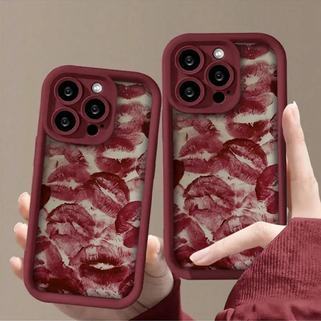 Multi iPhone lip print case lip print phone case suitable for iPhone 16 Pro Max, 15, 14, 13, 12, 11 Pro Plus. IP13ProMax\u002FIP14ProMax
