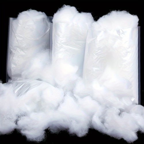 Premium Polyester Fiber Fill for DIY Crafts - 70g Bag, Ideal for Sewing & Knitting Projects