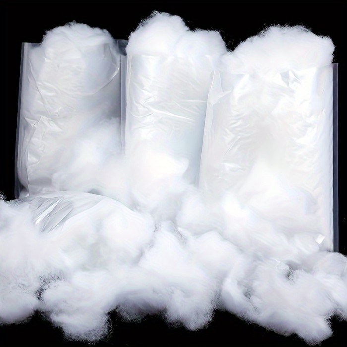 Premium Polyester Fiber Fill for DIY Crafts - 70g Bag, Ideal for Sewing & Knitting Projects