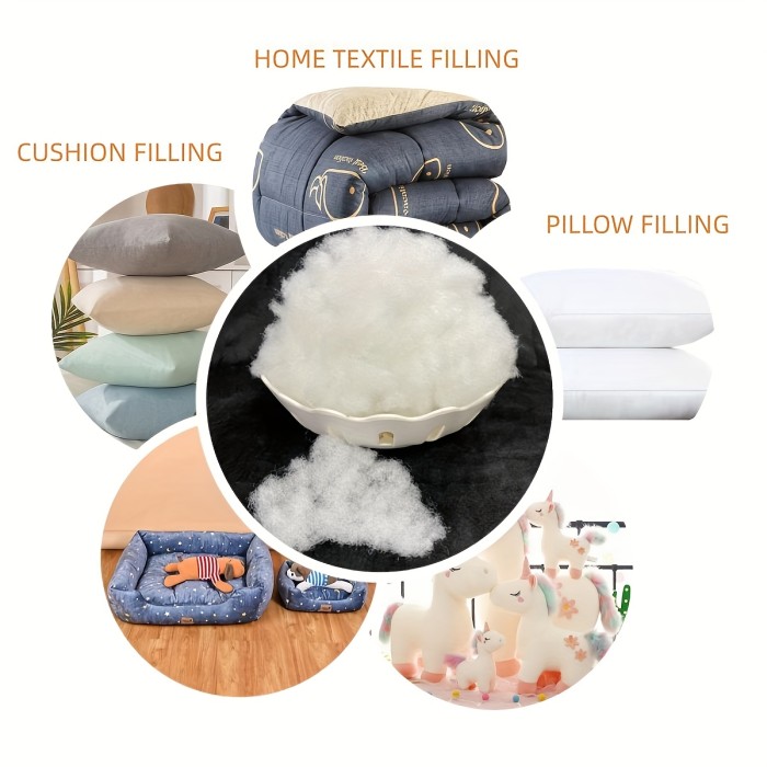 1pack White Filling Fabric Sofa Plush Toy Filling Pillow Core Cushion, Filling Doll Plush Toys, Filling Pet Nest, Soft Filling Home Textile