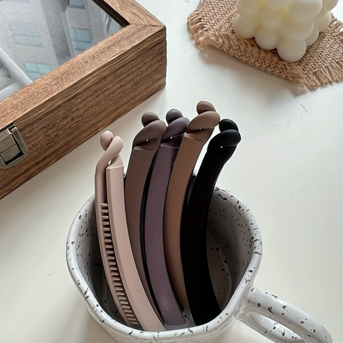 14+ Resin Hair Clip Set - Non-Slip Banana Clips, Elegant Minimalist Design, Solid Matte Colors, Retro-Inspired, Functional Fashion Hair Accessories for Birthday Gift (Multiple Pieces)