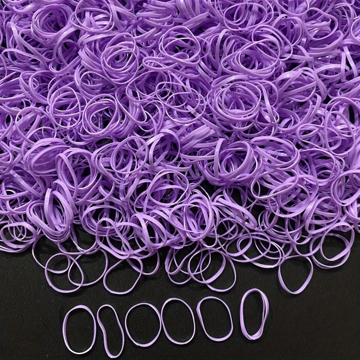 1000pcs Clear Elastic Hair Rubber Bands Transparent Mini Hair Ties Small Stretch Hair Bands For Women