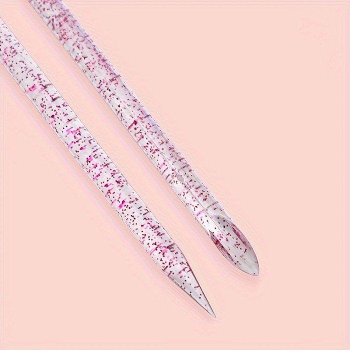 3pcs Nail Care Set: Crystal Rhinestone Applicator, Heart-Shaped Buffer Block & Wooden File - Hypoallergenic Manicure Tools for Hands, Feet & Nails