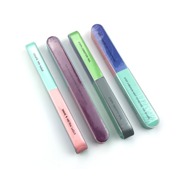 High Quality Multi-Sided Nail File Set with Polished Sponge Sand Bars - Perfect for Nail Art and Polish