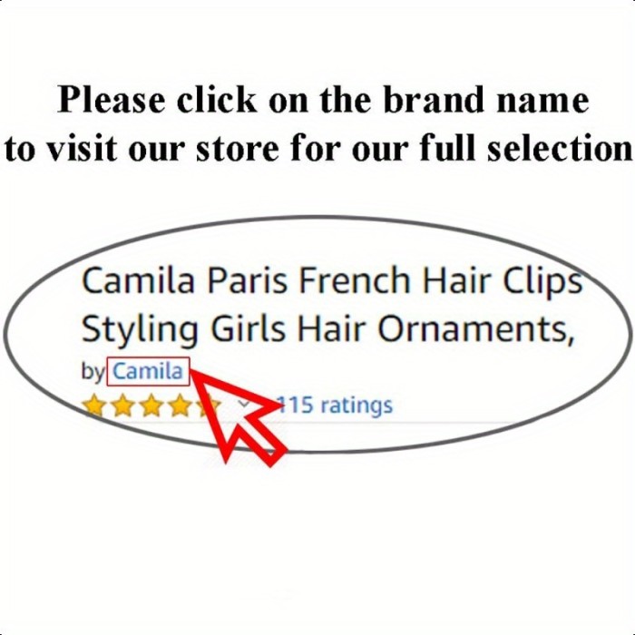 Camila Paris CP3365 French Hair Barrette Clip for Women Handmade Onyx Slide-in Metal-Free Closure Strong Hold Grip Hair Clips for Girls No Slip Durable Styling Hair Accessories Made in France