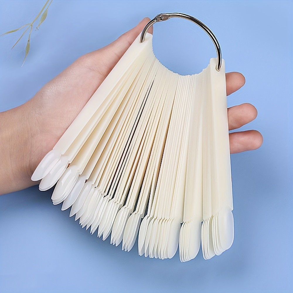 50Pcs Nail Display Tips Clear Nail Swatches Tips For Display Nail ...