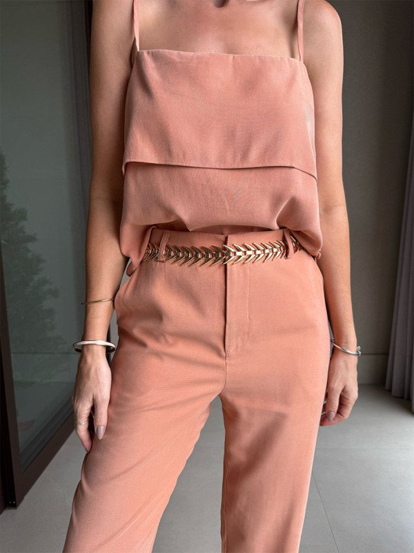 Casual suspender two piece set