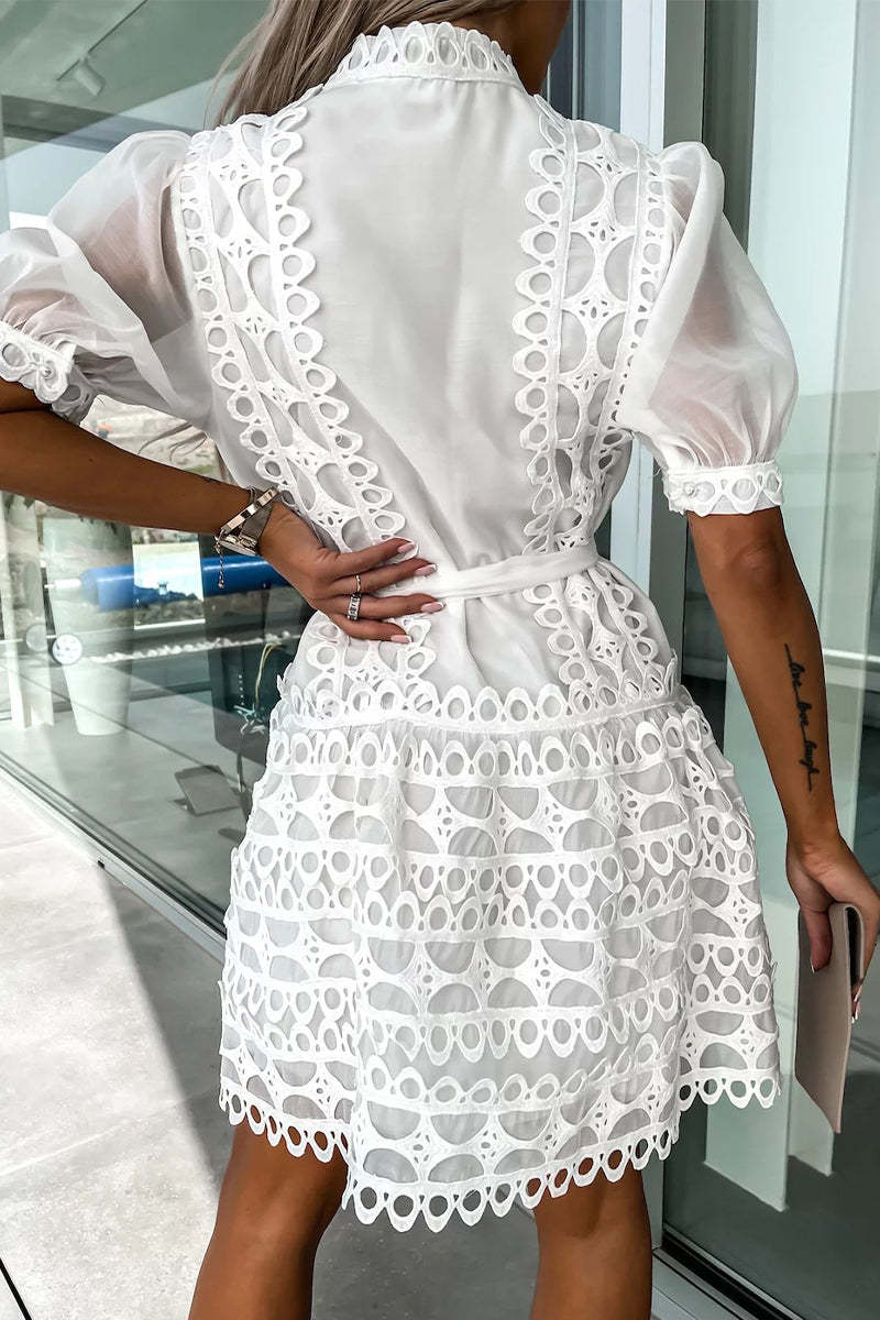 Sweet Elegant Solid Frenulum Backless Fold Sling Dresses