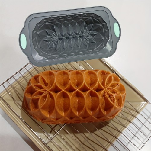 1pc Lotus Shaped Cake Mold 1pc, Lotus Shaped Cake Pan, Silicone Baking Cake Mold, Baking Pan, Oven Accessories, Baking Tools, Kitchen Gadgets, Kitchen Accessories