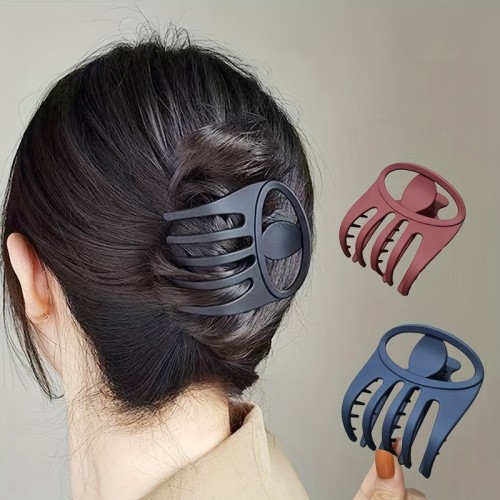 1pc Exquisite Matte Finish Vintage-Inspired Duckbill Hair Clip - Elegant Hairgrip for Women, Trendy Headwear Accessory with Secure Hold, Easy to Use and Stylish Design