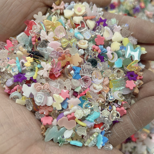 50pcs Mixed Style Nail Art Charms, Nail Art Accessories For Nail Art Decoration, Nail Art Supplies For Women And Girls