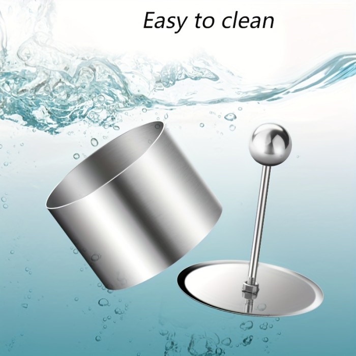 Stainless Steel Circular Cake Mold - 1pc Cold Dish Mold, Suitable For Restaurant Kitchen