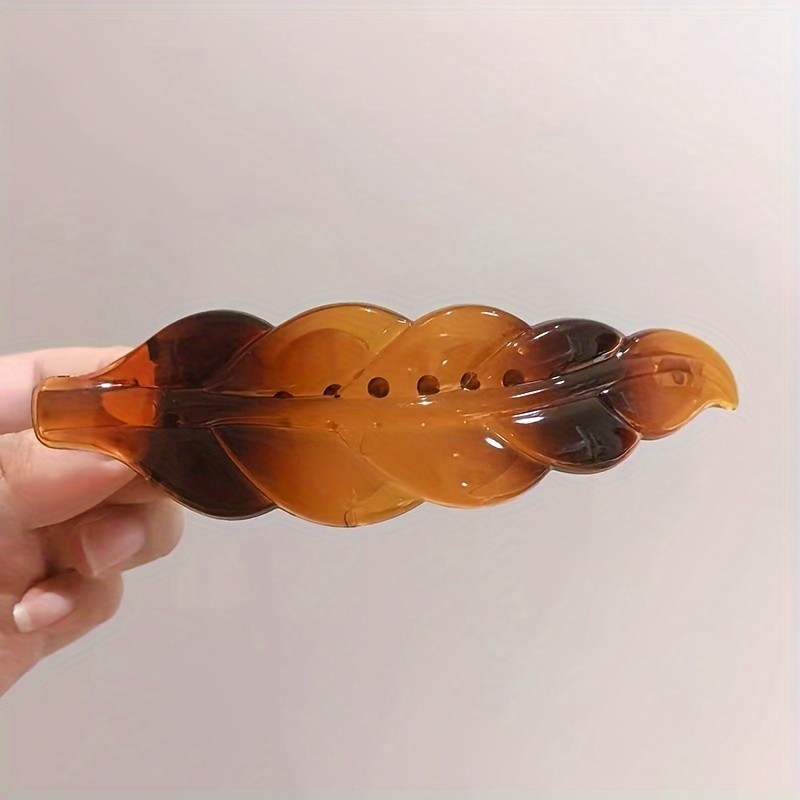 High-End Internet Celebrity Ponytail Hair Clip - 1pc Back-of-the-head One-Word Top Duckbill Hair Accessory