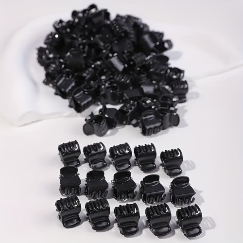 20\u002F50\u002F100Pcs Mini Black Hair Clip Anti-Slip Strong Shark Claw Braid Hair Clip Simple Style Women Hair Accessories