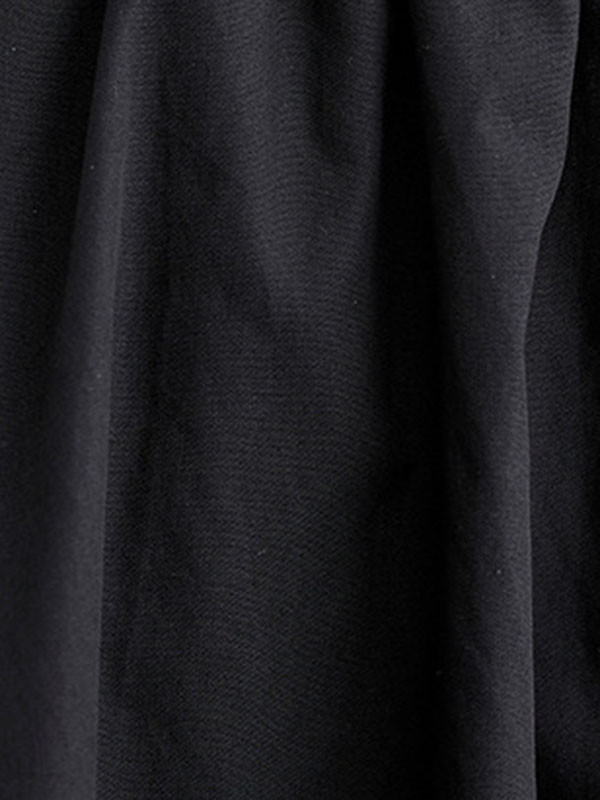 Split-Joint Solid Color Gauze Elastics Loose Skirts Bottoms