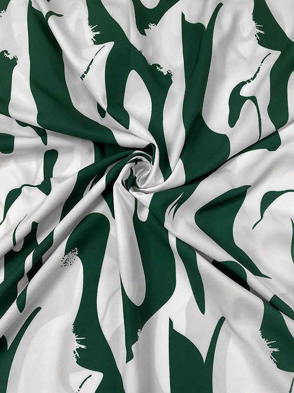 Batwing Sleeves Loose Contrast Color Printed Round-Neck Maxi Dresses