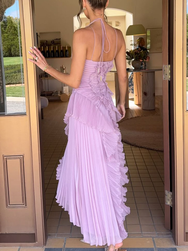 Chic Pleated Party Dress