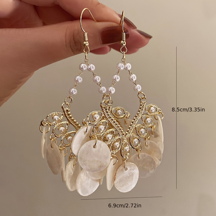 Versatile Bohemian Shell Earrings for Women - Everyday, Holiday, Stylish and Unique
