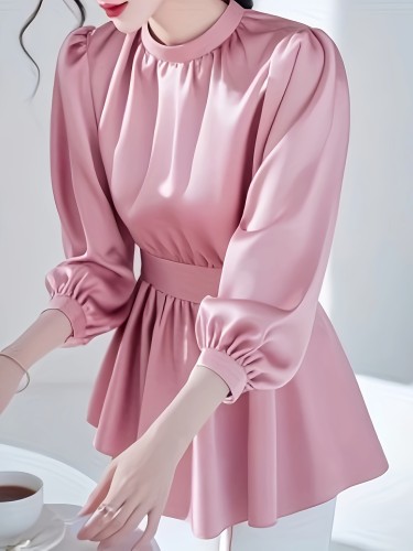 Asian Code French Style Tucked-in Shirt