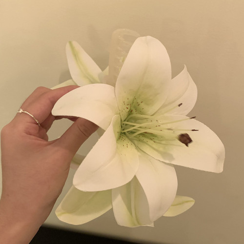 1PC Europe and the United States personality lily flower hairpin atmosphere sense everything back head pan hairpin clip hair accessories